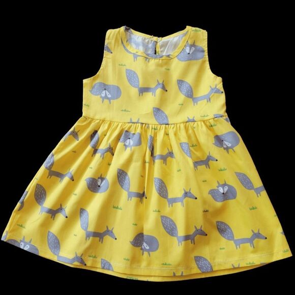 NEW Sweet Sleeveless Lightweight Cotton Summer Dress - Picture 1 of 2